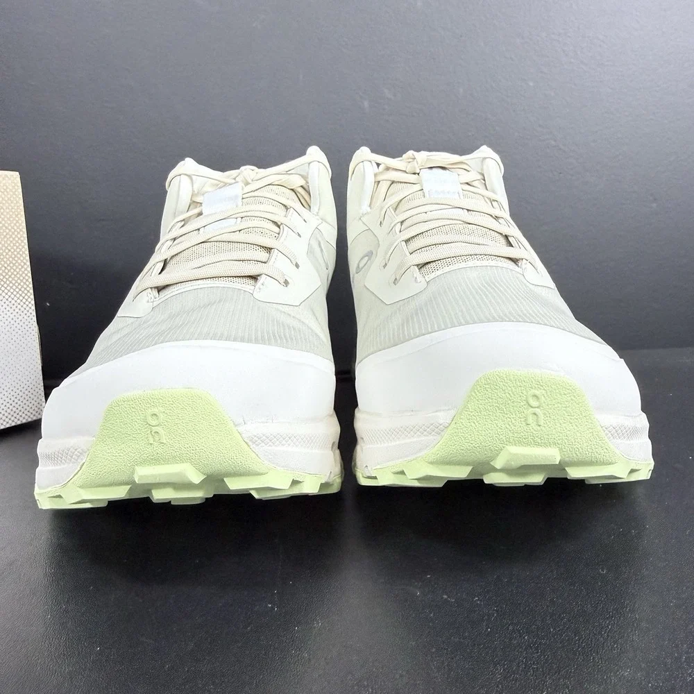 On Cloudroam Womens 10.5 Mid Boot Waterproof White Ice Limelight Green Shoes